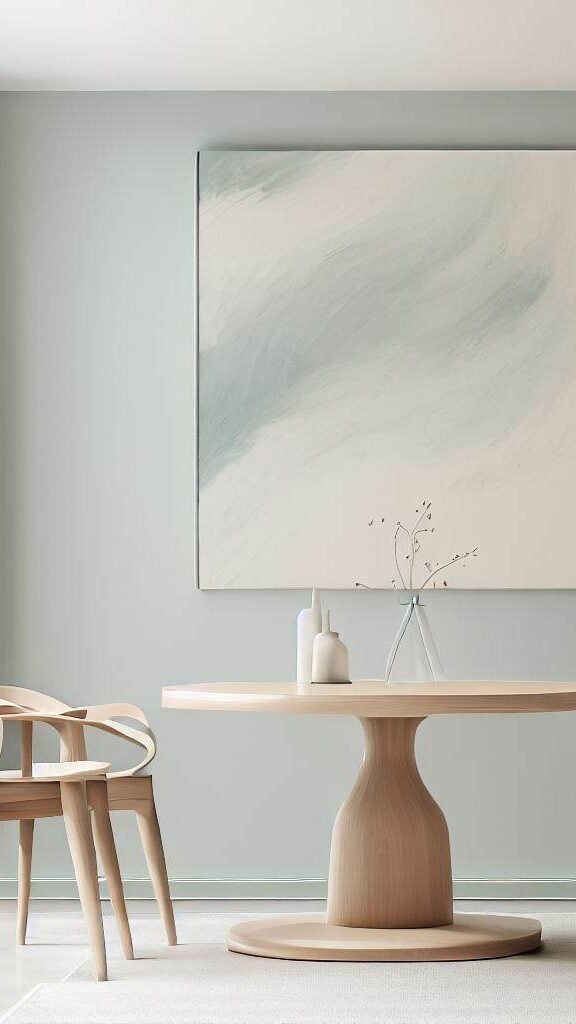 11 Minimalist Dining Room Decor Ideas That Will Give Your Friends Heart ... - Abstract Dining Room Wall Art For Modern Minimalist Decor