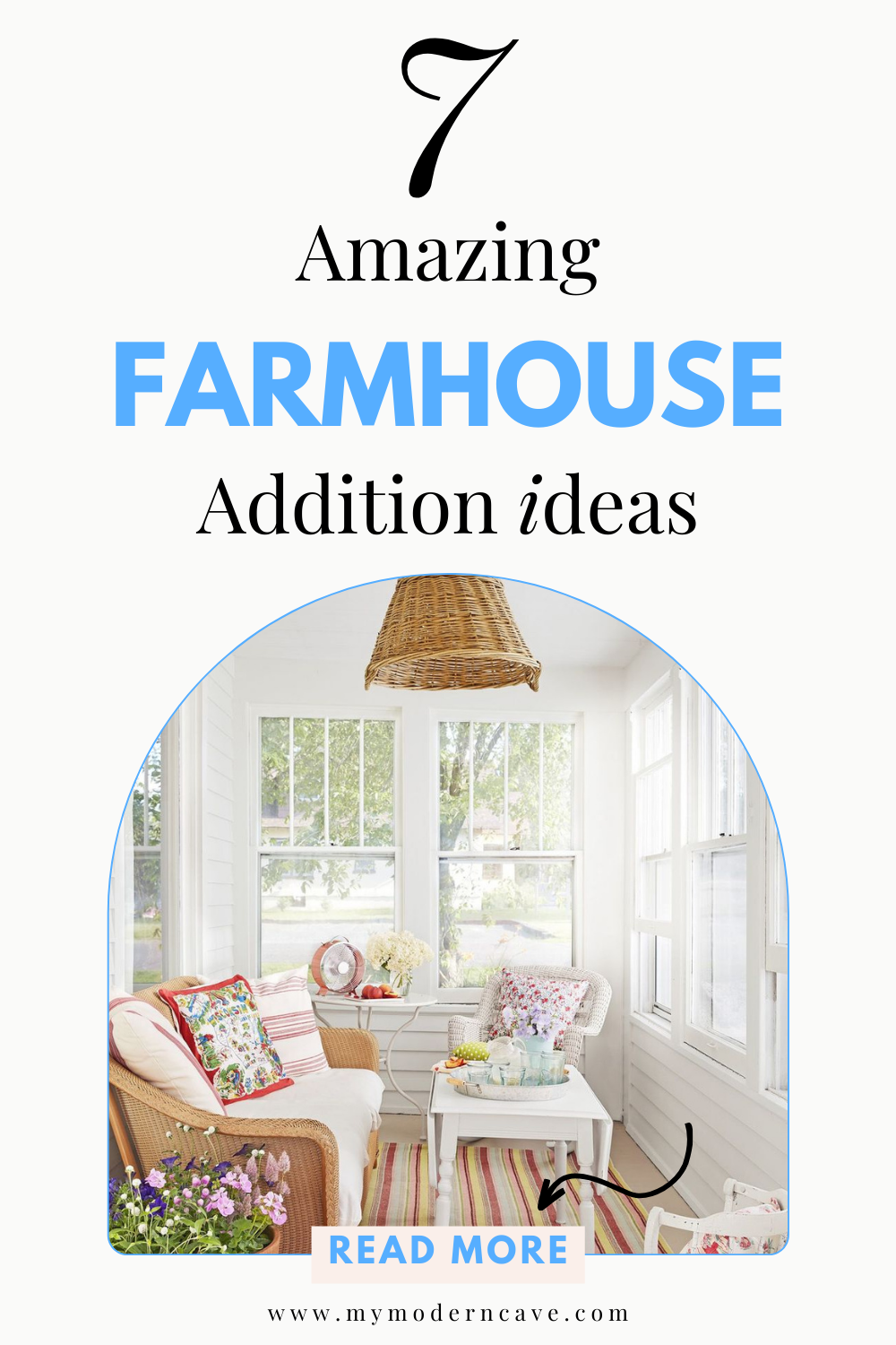 infographic on farmhouse addition ideas