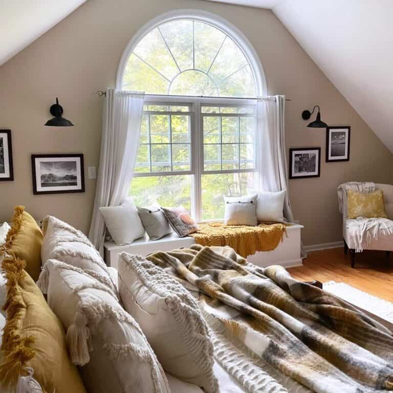 Adding Bohemian Flair to Farmhouse Window Seat Décor