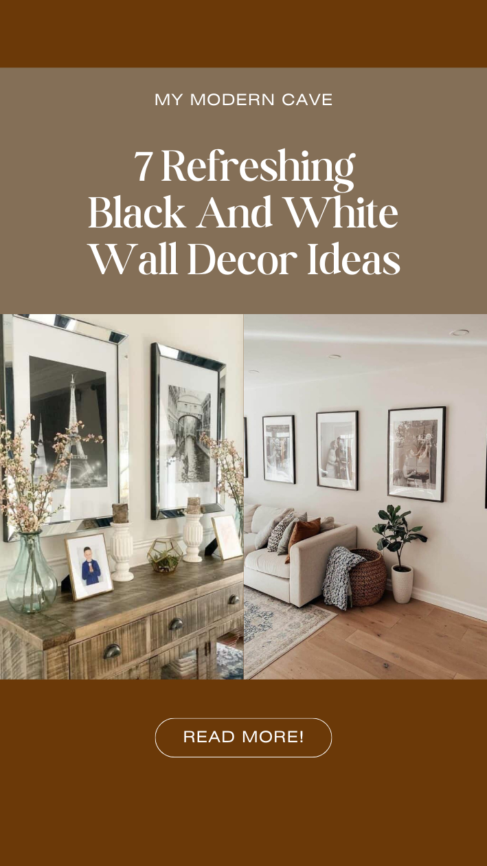 Black And White Wall Decor Ideas Infographic