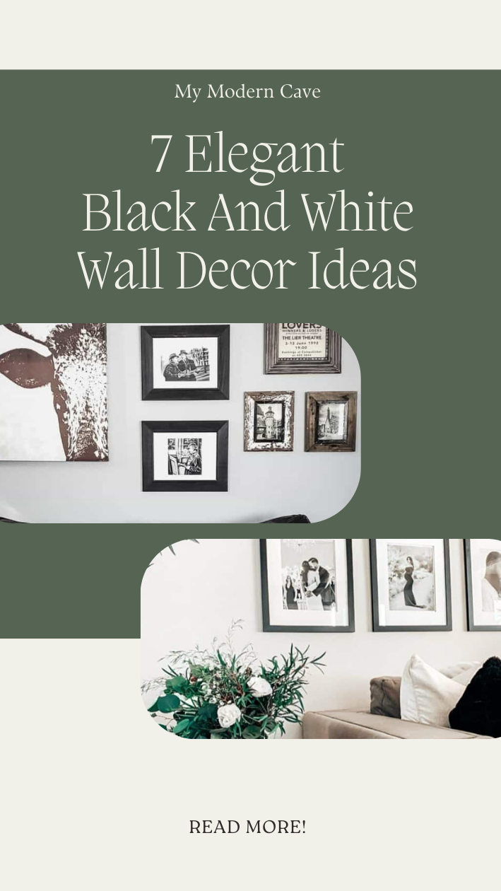 Black And White Wall Decor Ideas Infographic