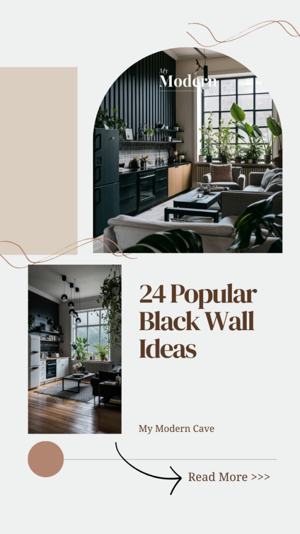 23+ Black Wall Ideas That You Can Watch All Day Long