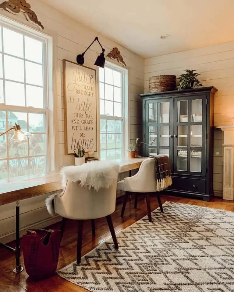 Charm of Shiplap Windows in the Farmhouse