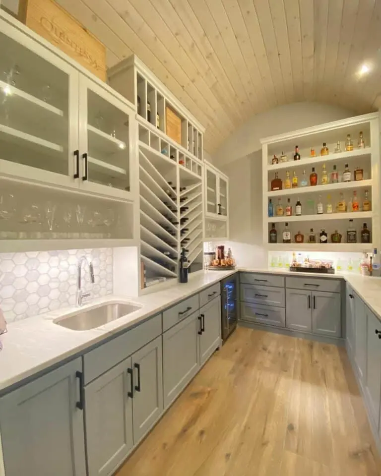 Elegance Up Above: Barreled Ceiling in Butler’s Pantry