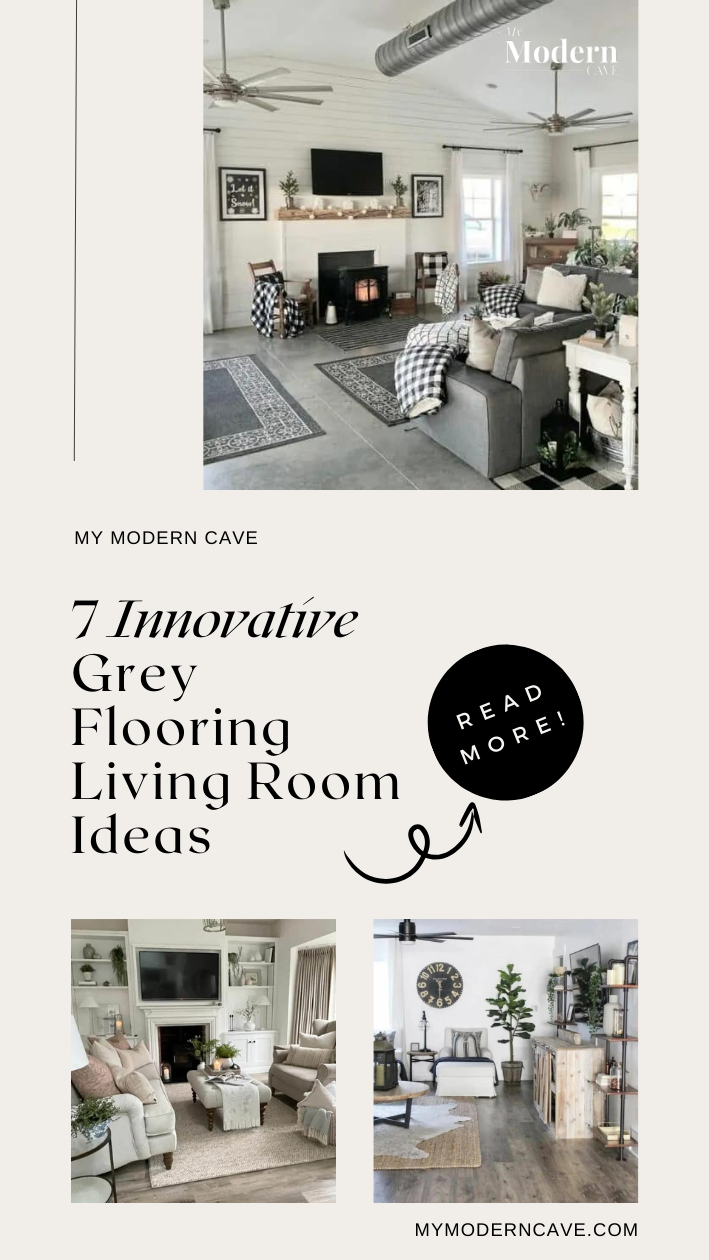 Grey Flooring Living Room Ideas Infographic