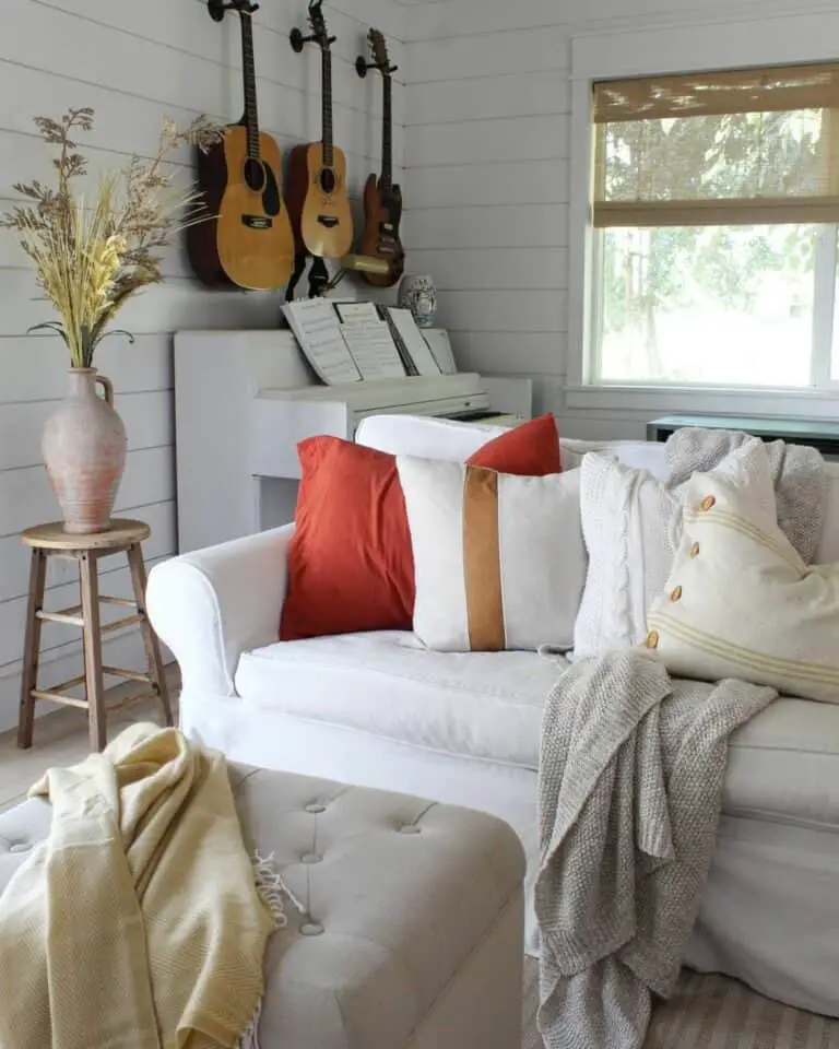 Harmony of Music and Vintage: Living Room Retreat