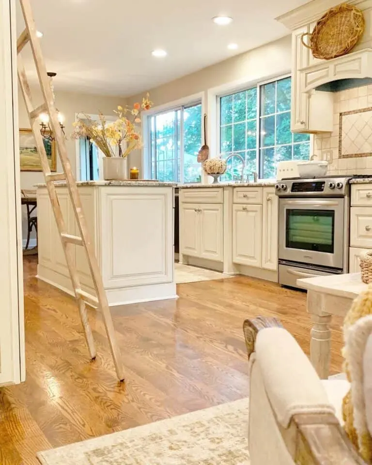 Radiance in the Kitchen: Exposed Double Windows