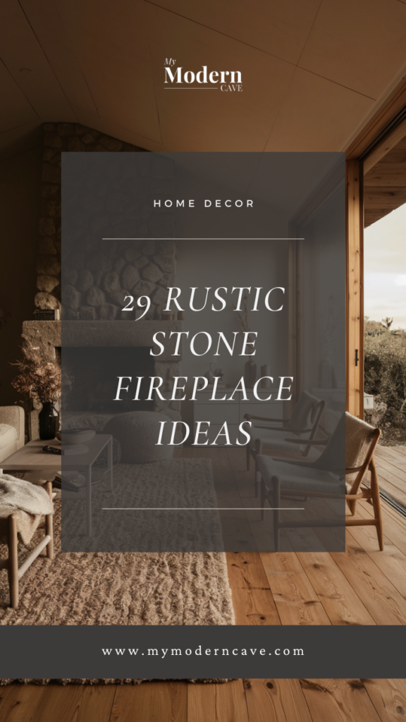 28+ Rustic Stone Fireplace Ideas that Steal the Show