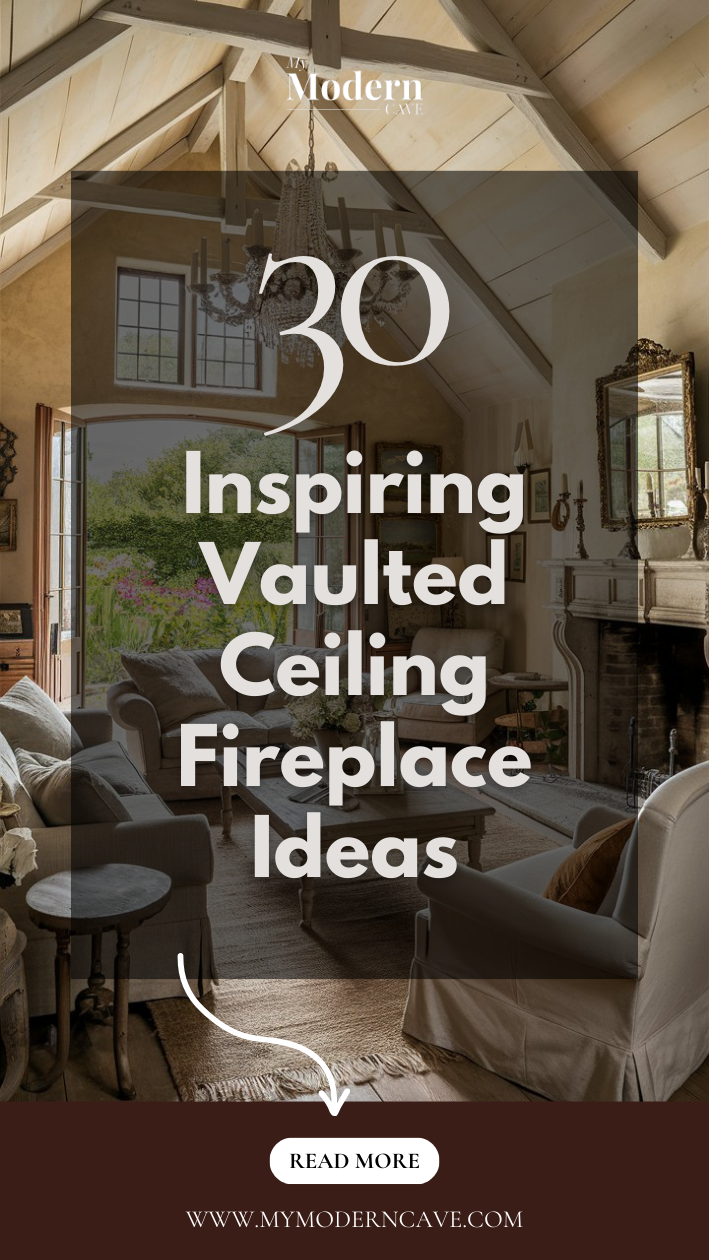 Vaulted Ceiling Fireplace Ideas Infographic