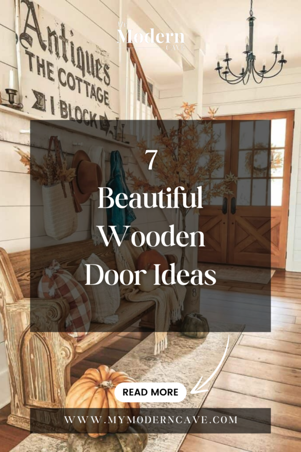 7+ Stunning Wooden Door Ideas to Welcome You into Your Farmhouse Home ...