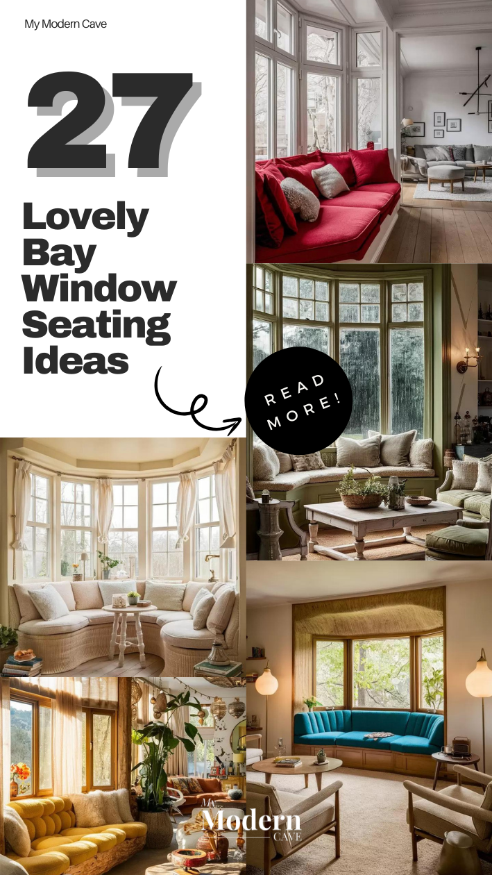 Living Room Bay Window Seating Ideas Infographic