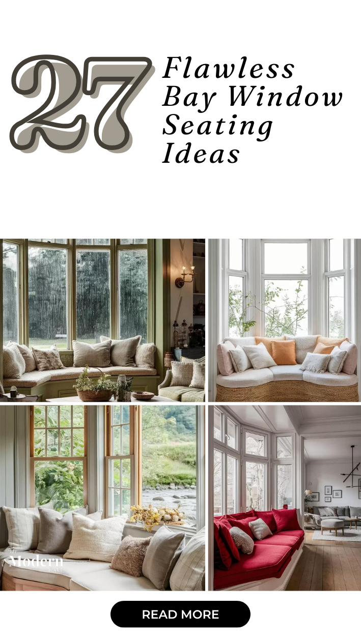 Living Room Bay Window Seating Ideas Infographic