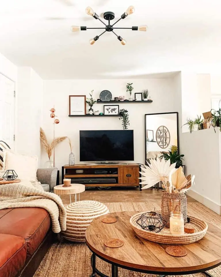 Blending Scandinavian, Farmhouse, and Boho Vibes in Your Cozy Living Room