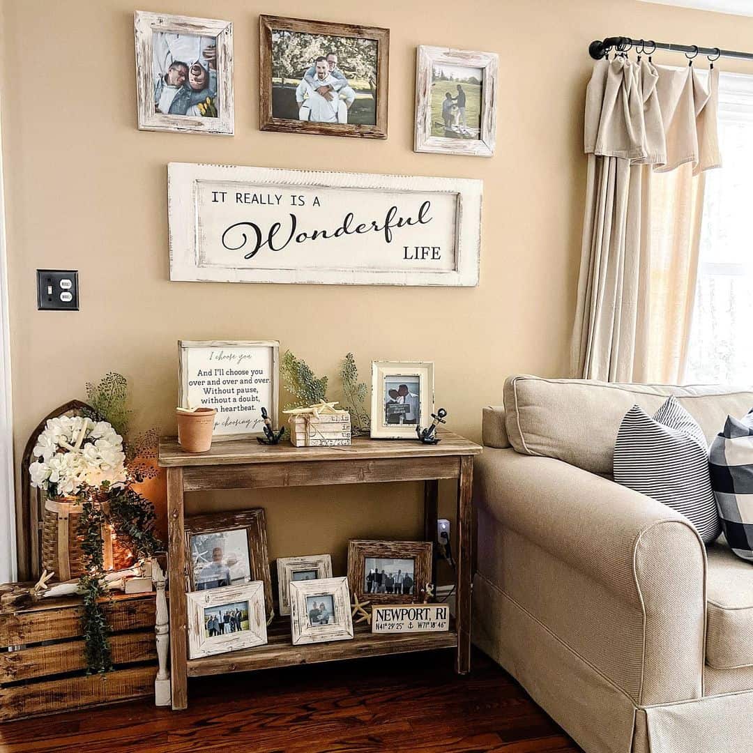 Capturing Memories with Rustic Wood-Framed Photos