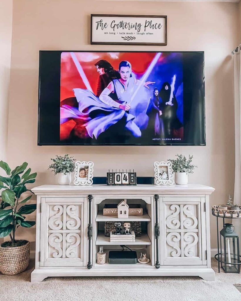 7+ Farmhouse Living Room Entertainment Wall Ideas To Highlight Your Tv