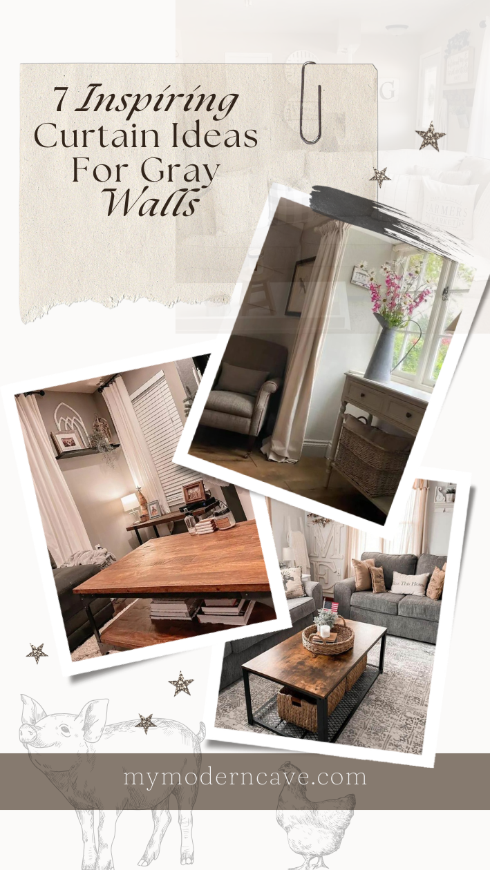 Curtain Ideas For Gray Walls Infographic
