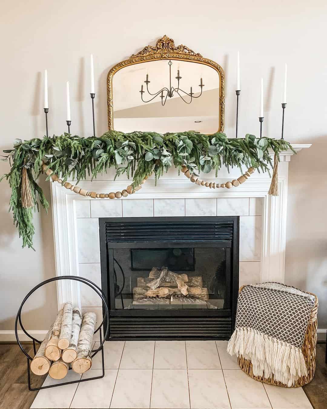 Modernize Your Space with a Round Iron Wood Log Storage Tray