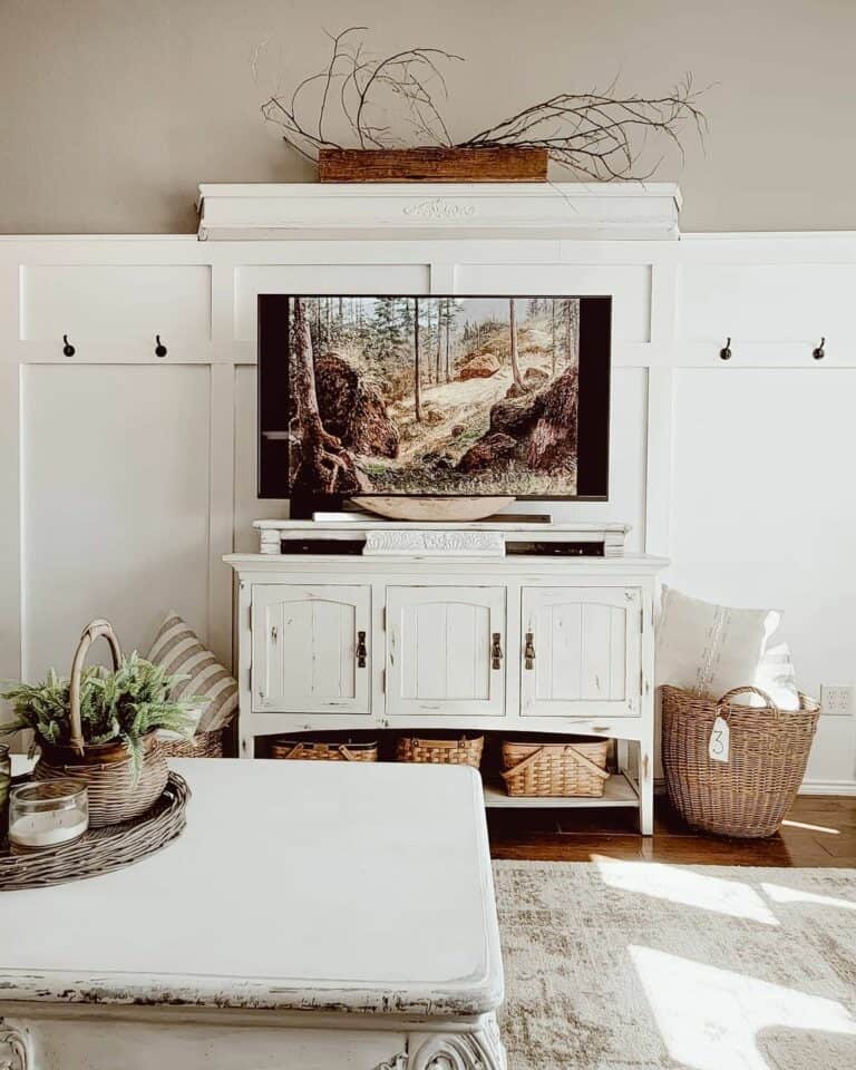 Rustic Elegance in Your TV Entertainment Center