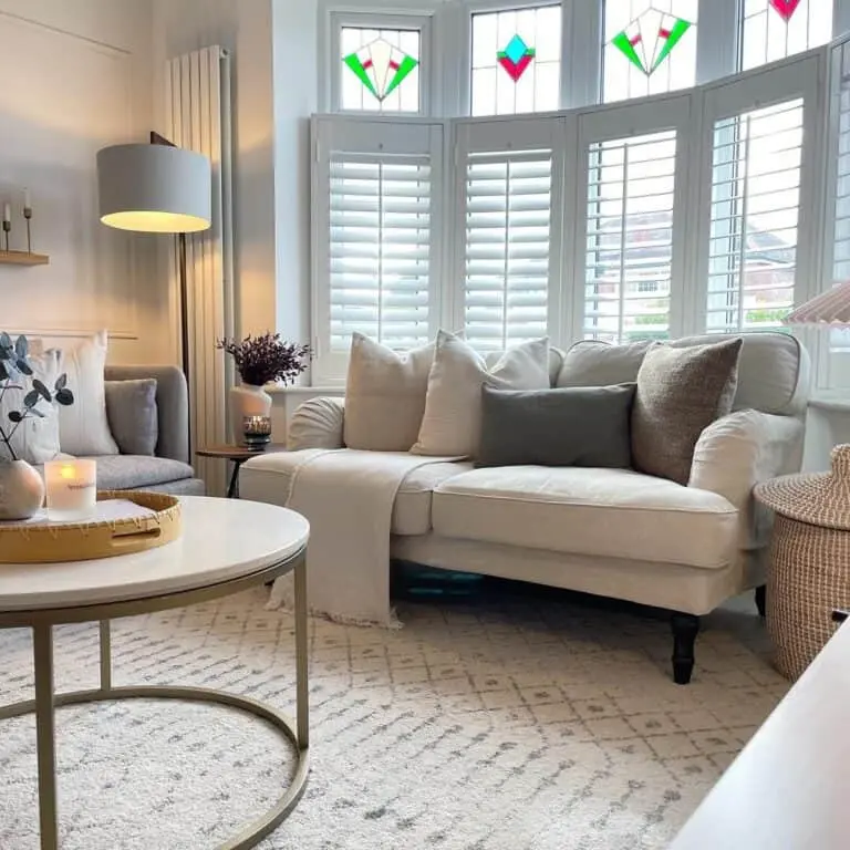 Stained Glass Windows Transform the Living Room