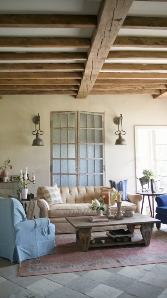 We Found the 28 Most Stunning French Country Farmhouse Living Rooms—You ...