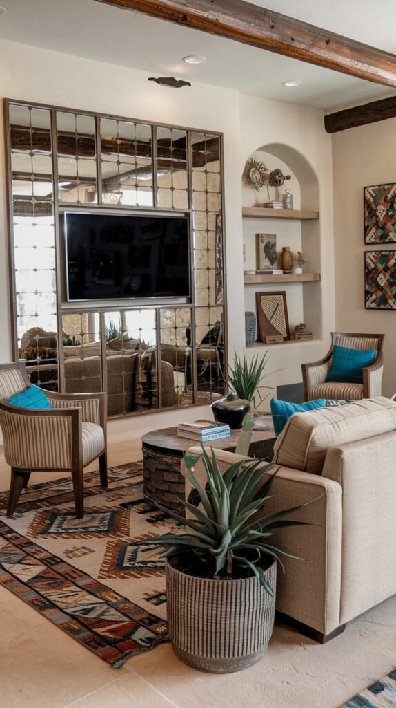 Why Designers Swear By These 33+ Living Room Mirror Ideas to Brighten ...