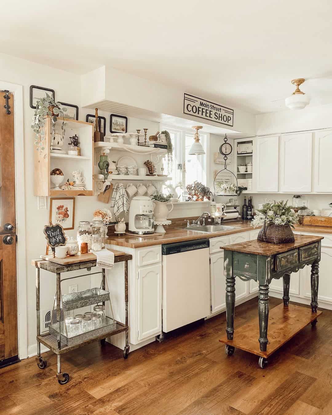 Charming Rustic Kitchen Island Inspiration