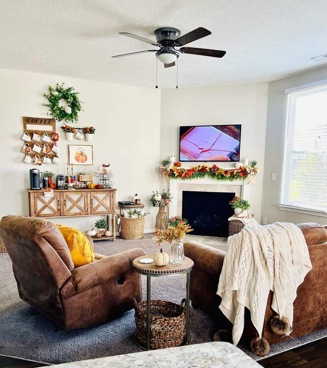 Creating an Autumn Farmhouse Aesthetic in Your Living Room