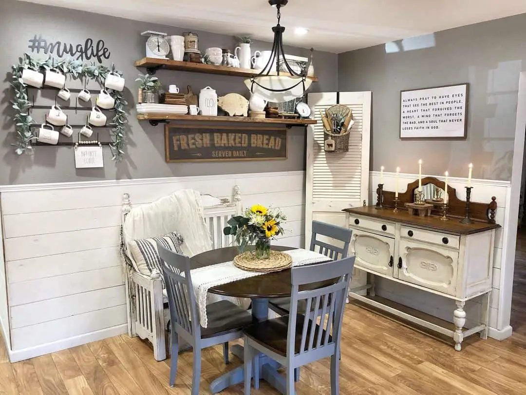 Elevating the Breakfast Nook with White Shiplap