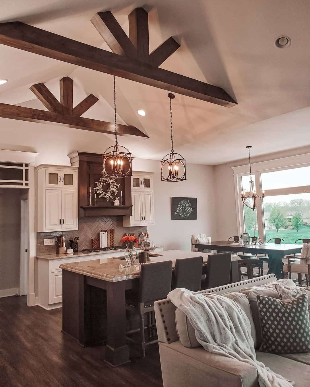 Harmony in Brown and White Kitchen Decor