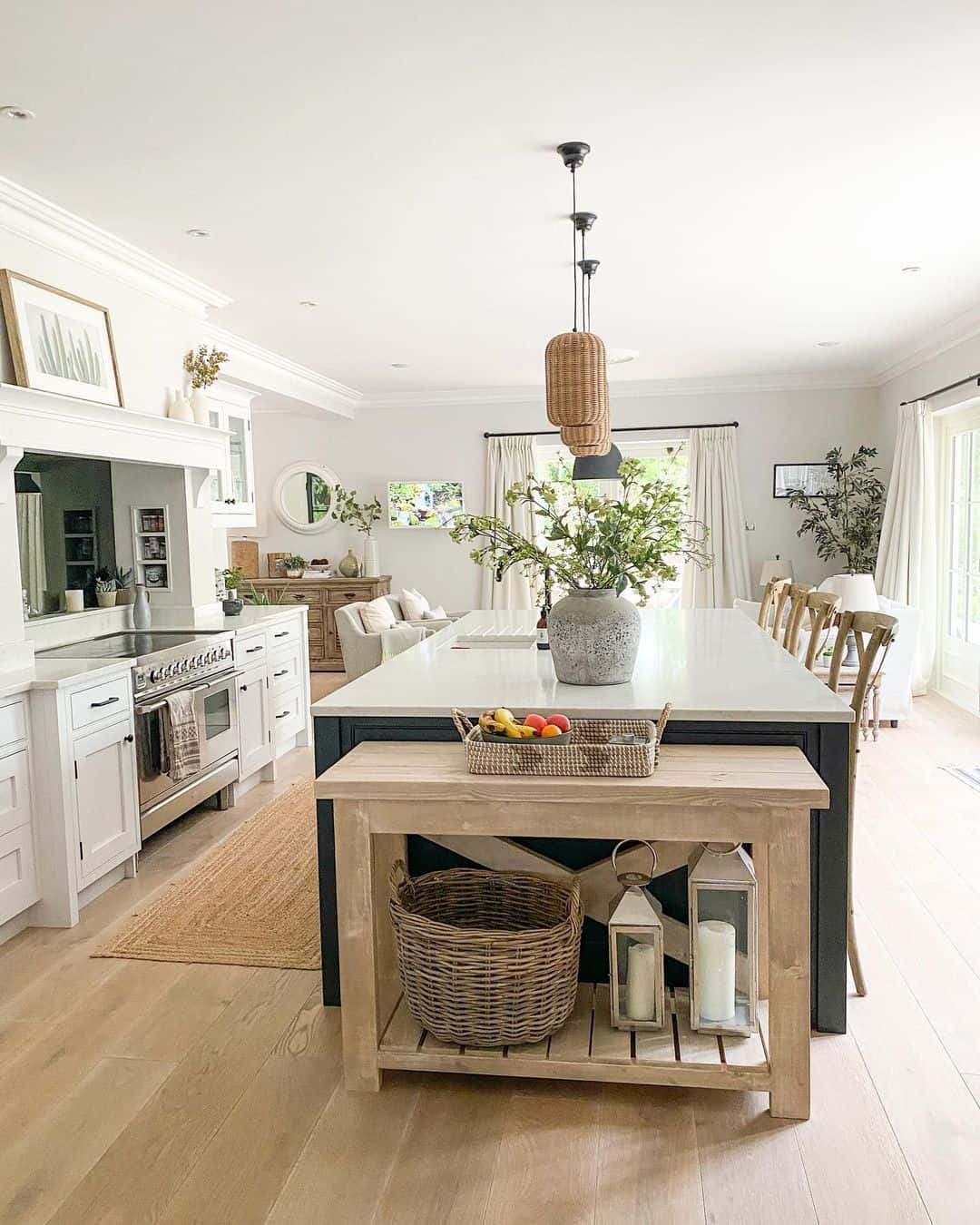 Kitchen Adorned with Neutral Wooden Decor