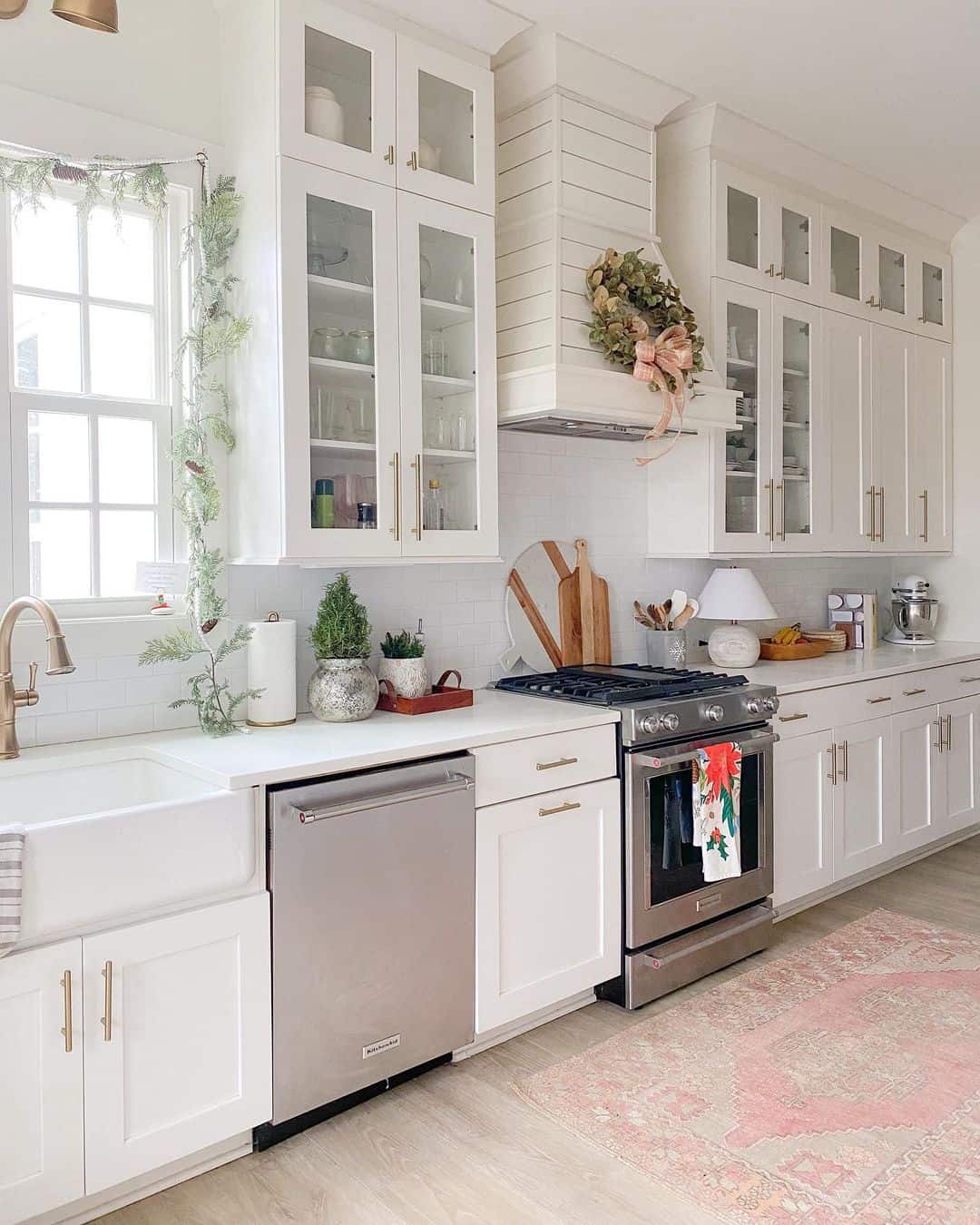 Pretty in Pink Holiday Kitchen