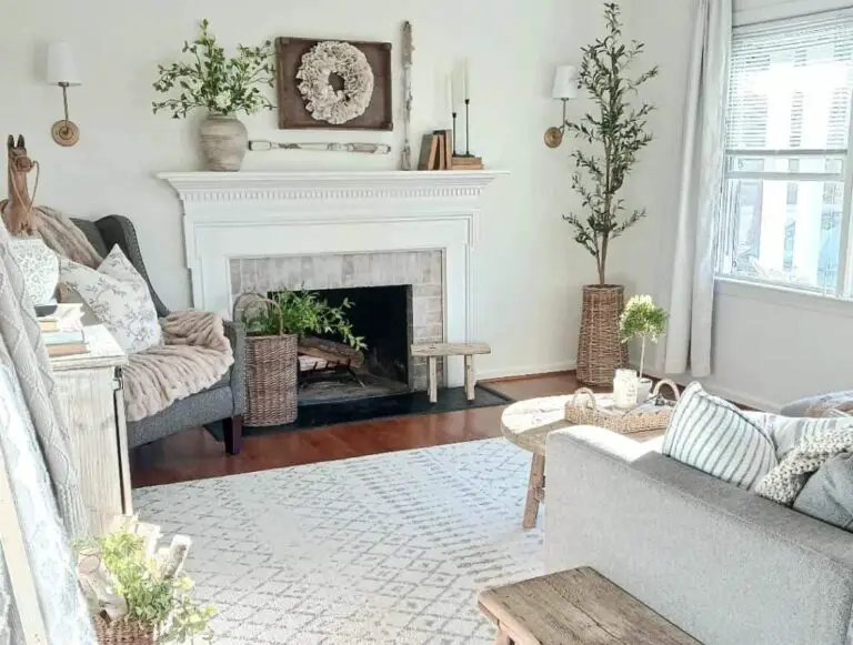 7+ Inviting Fireplace Ideas to Make Your Farmhouse Living Room Cozier