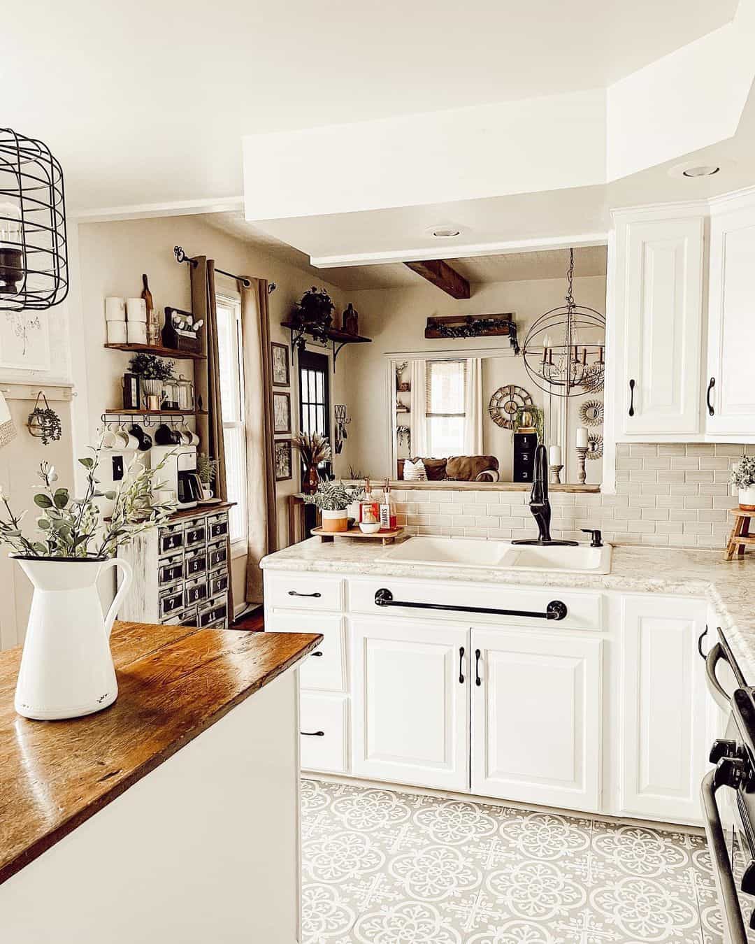 Seamless Kitchen-to-Living Room Transition