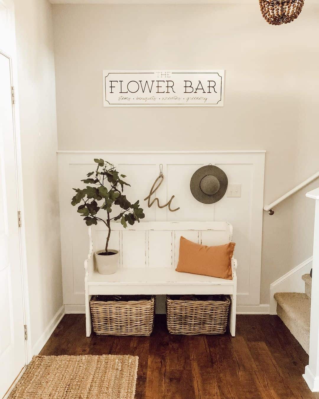 Staircase Leading to a Charming Entryway