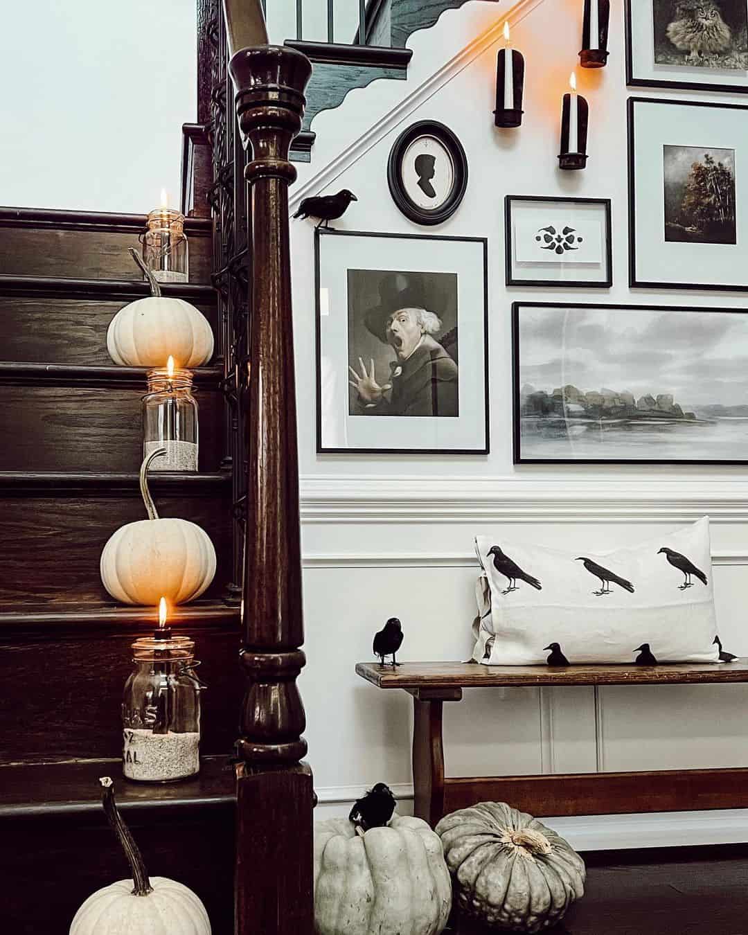 Welcoming Guests with Crow-Themed Entryway Decor