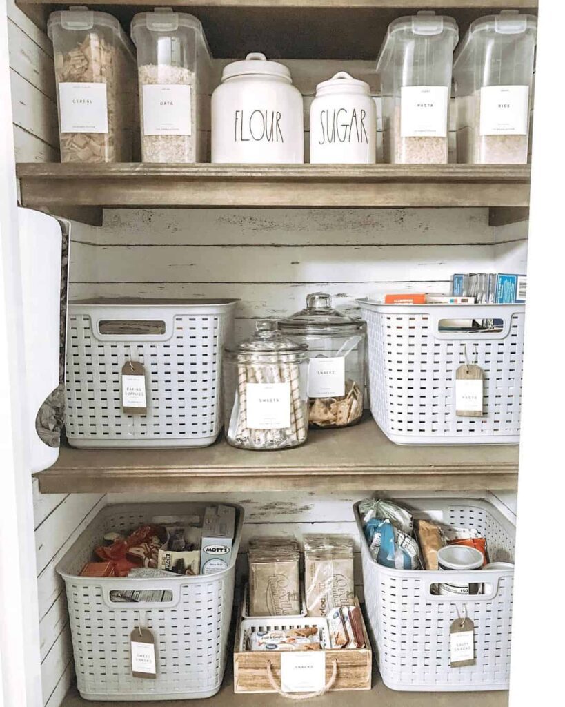 7+ Pantry Organization Ideas for a Spacious Farmhouse Kitchen Feel