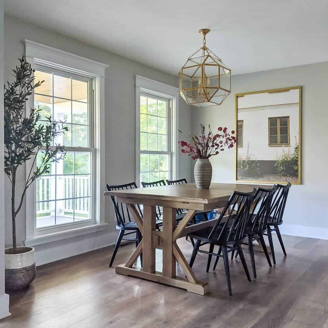 Embrace Openness in Your Dining Room with Exposed Windows