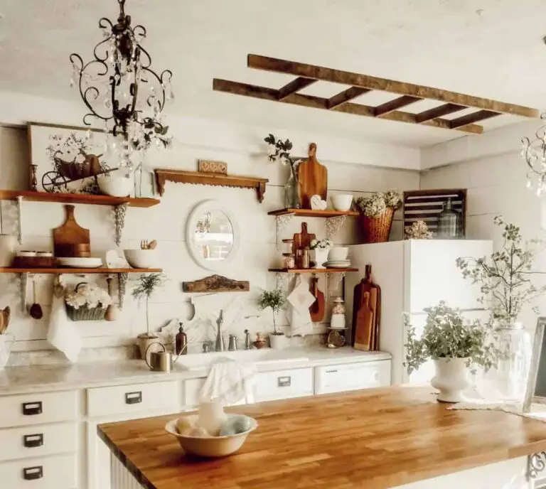 7+ Clever Kitchen Shelf Decor Ideas for Your Rustic Farmhouse Kitchen