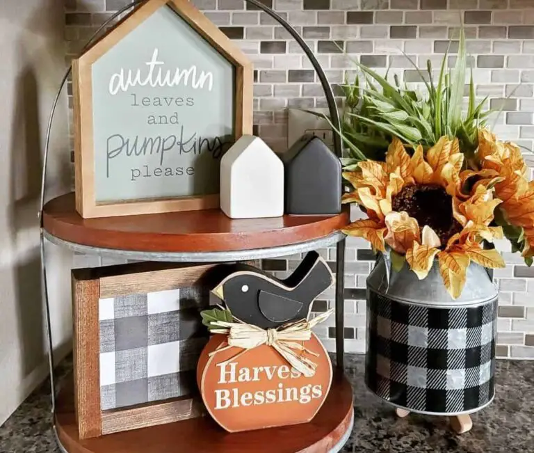 7+ Tiered Tray Styling Ideas for Charming Farmhouse Kitchen Spaces
