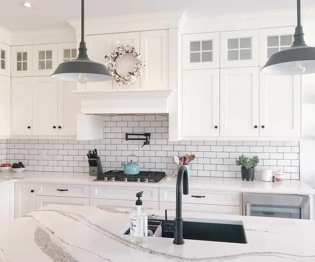 Elevating a White Kitchen with Striking Black Accents