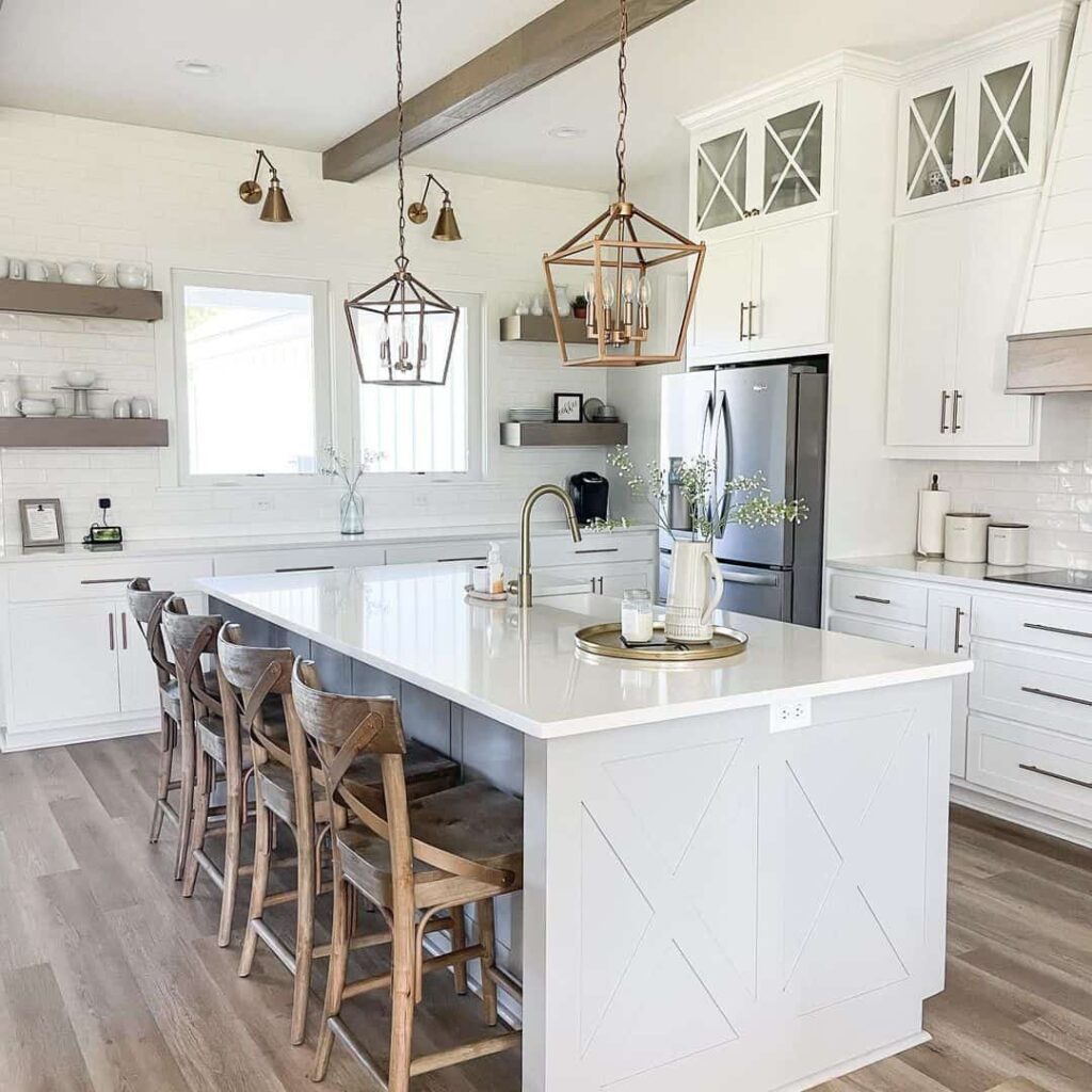 7+ Contemporary Lighting Ideas with a Farmhouse Kitchen Twist