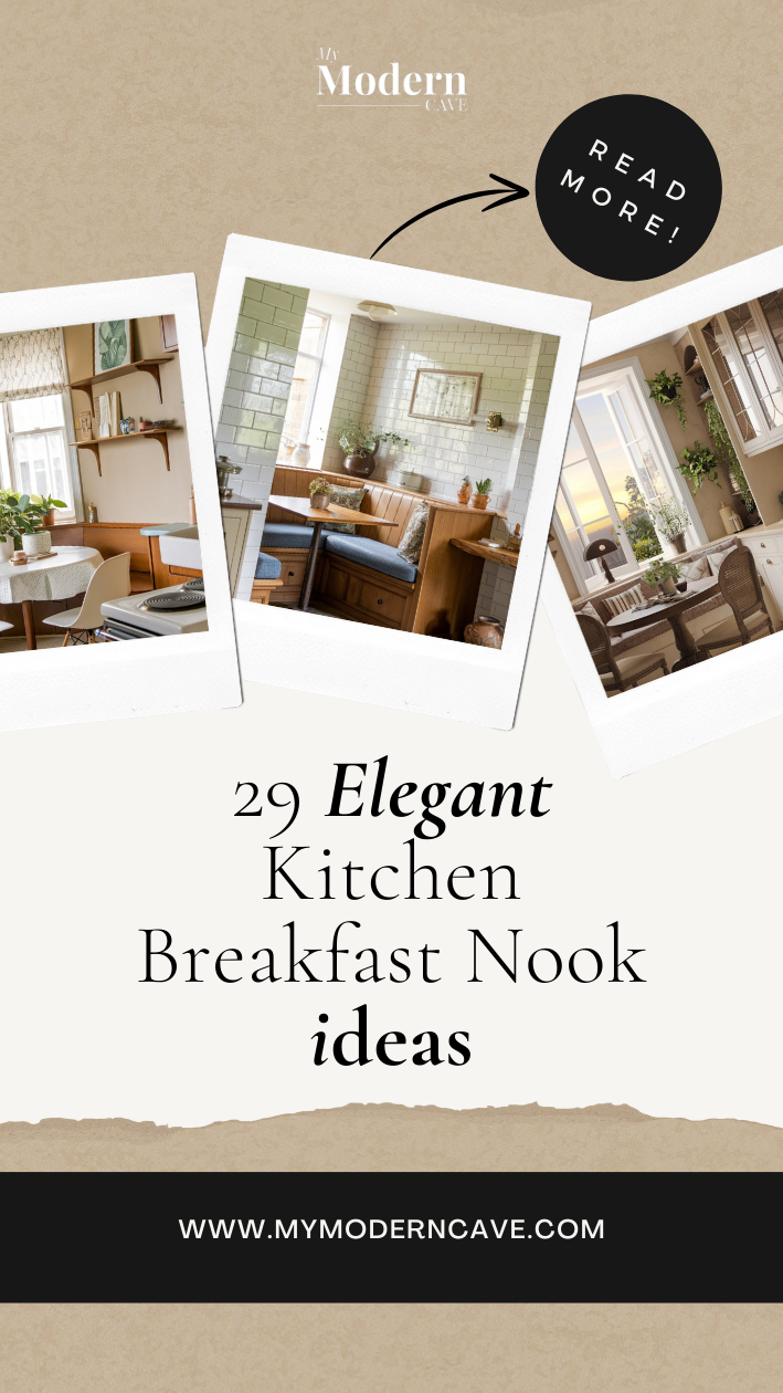 Kitchen Breakfast Nook Ideas Infographic