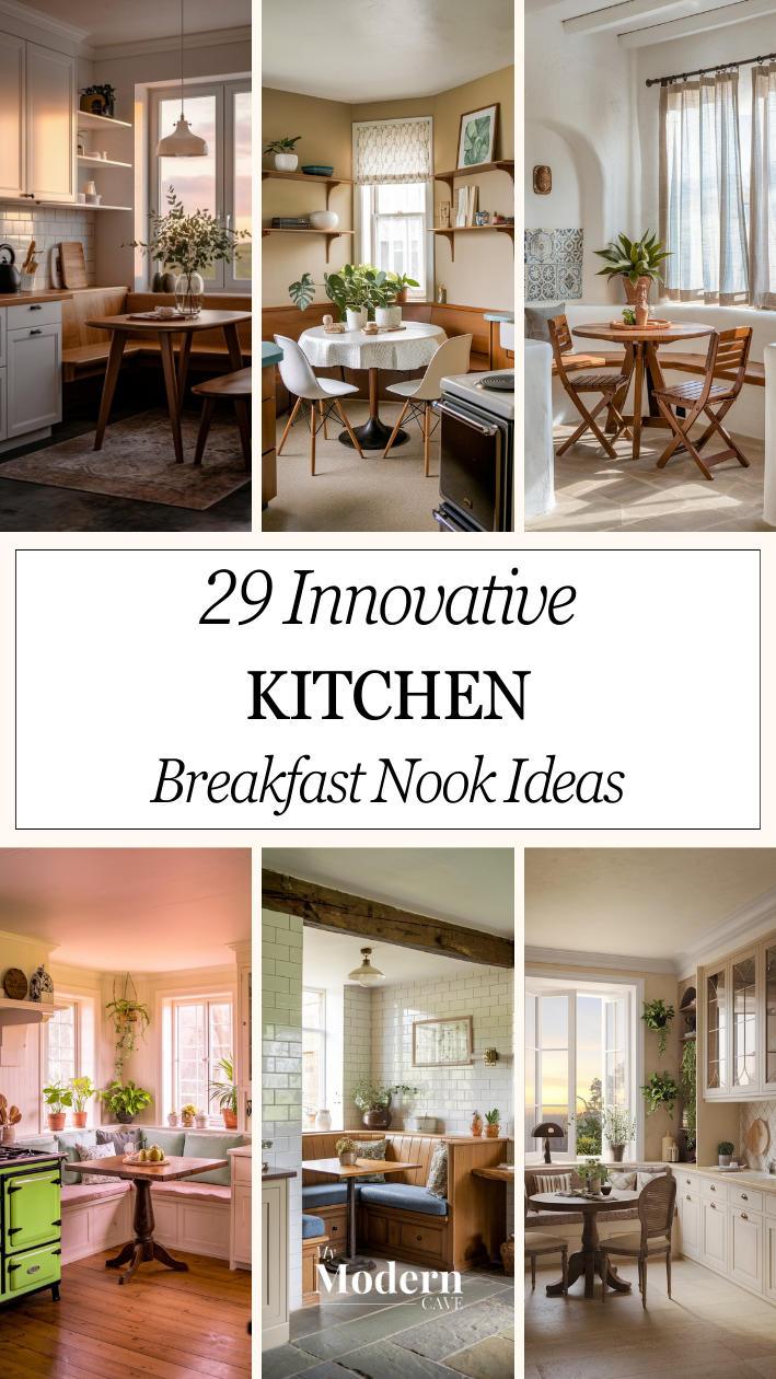 Kitchen Breakfast Nook Ideas Infographic