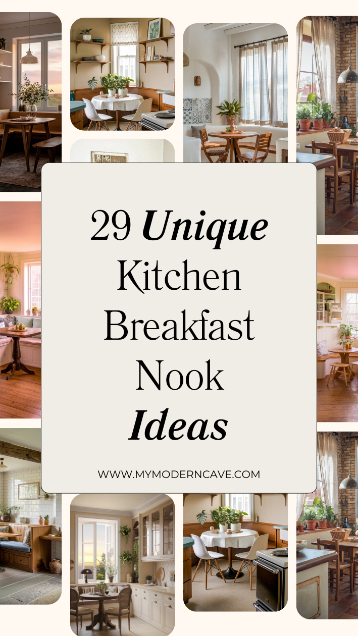Kitchen Breakfast Nook Ideas Infographic