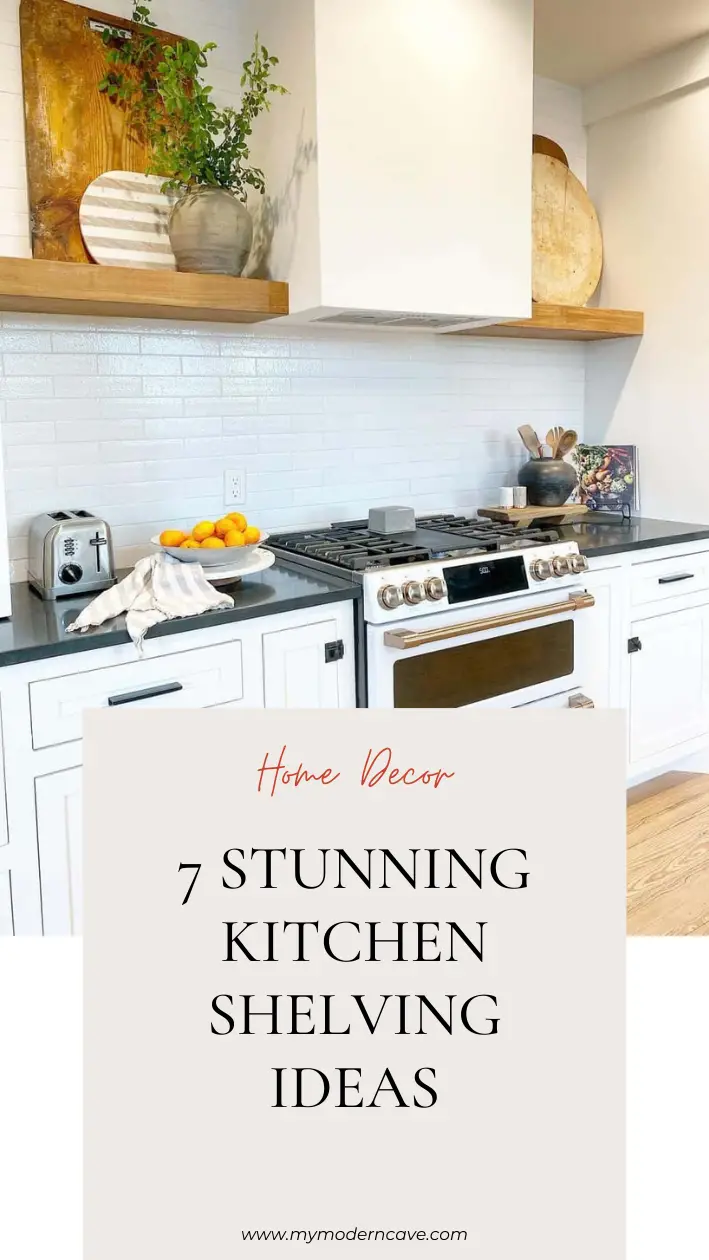 Kitchen Shelving Ideas Infographic
