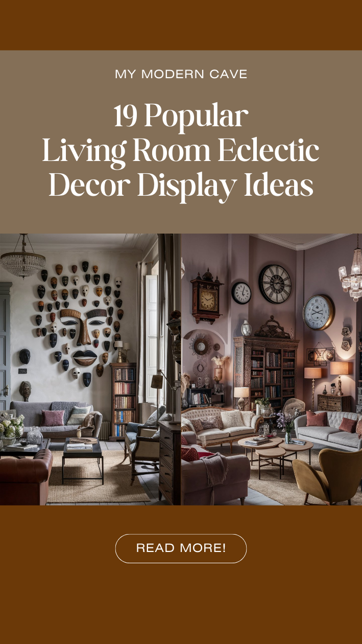 Living Room Eclectic Decor Display Ideas Infographic