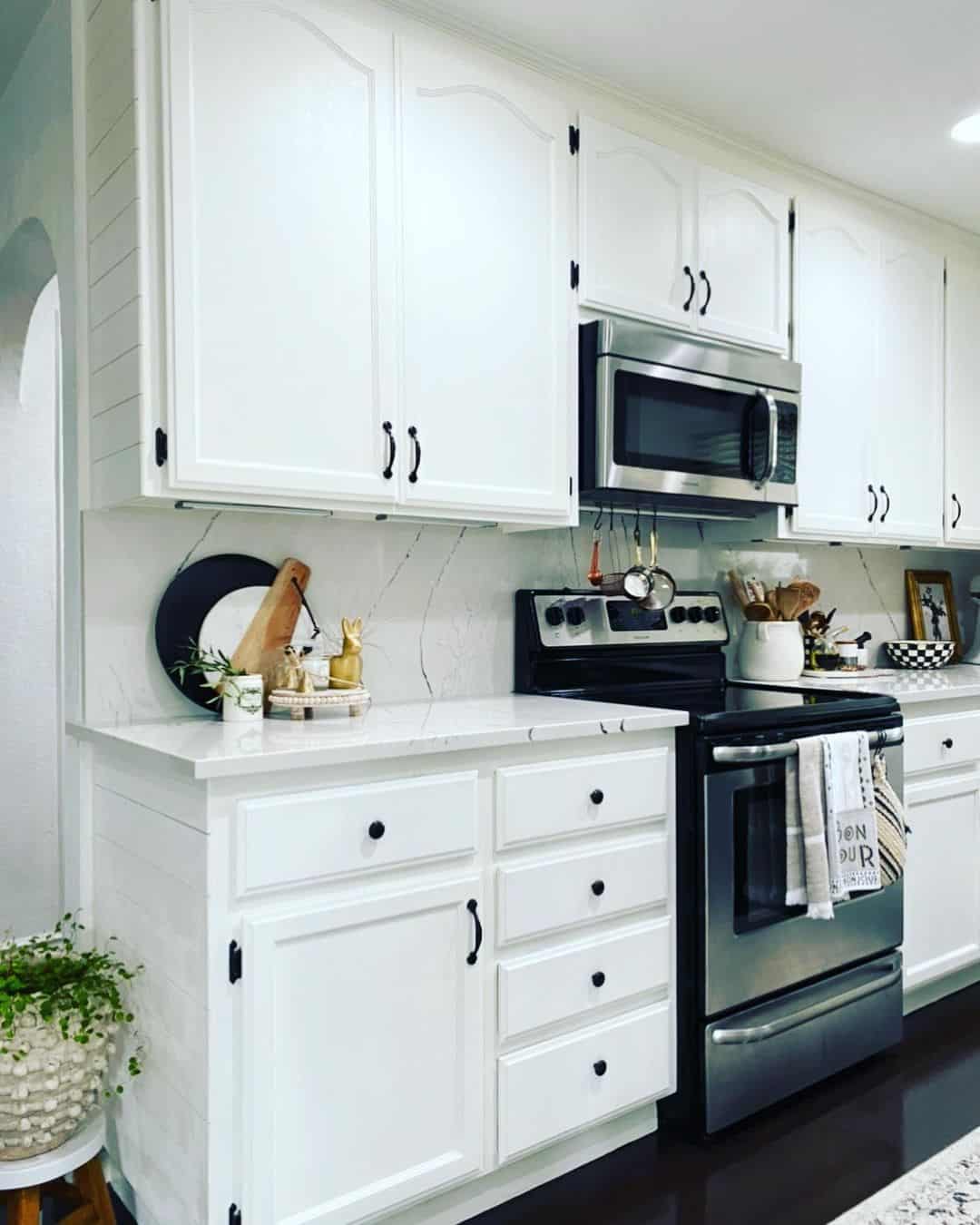 Marble Counters and Backsplash