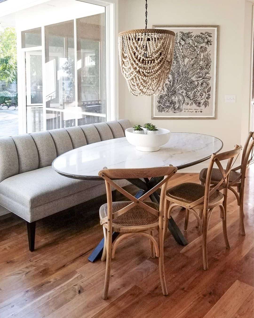 Modern and Farmhouse Fusion in the Breakfast Nook