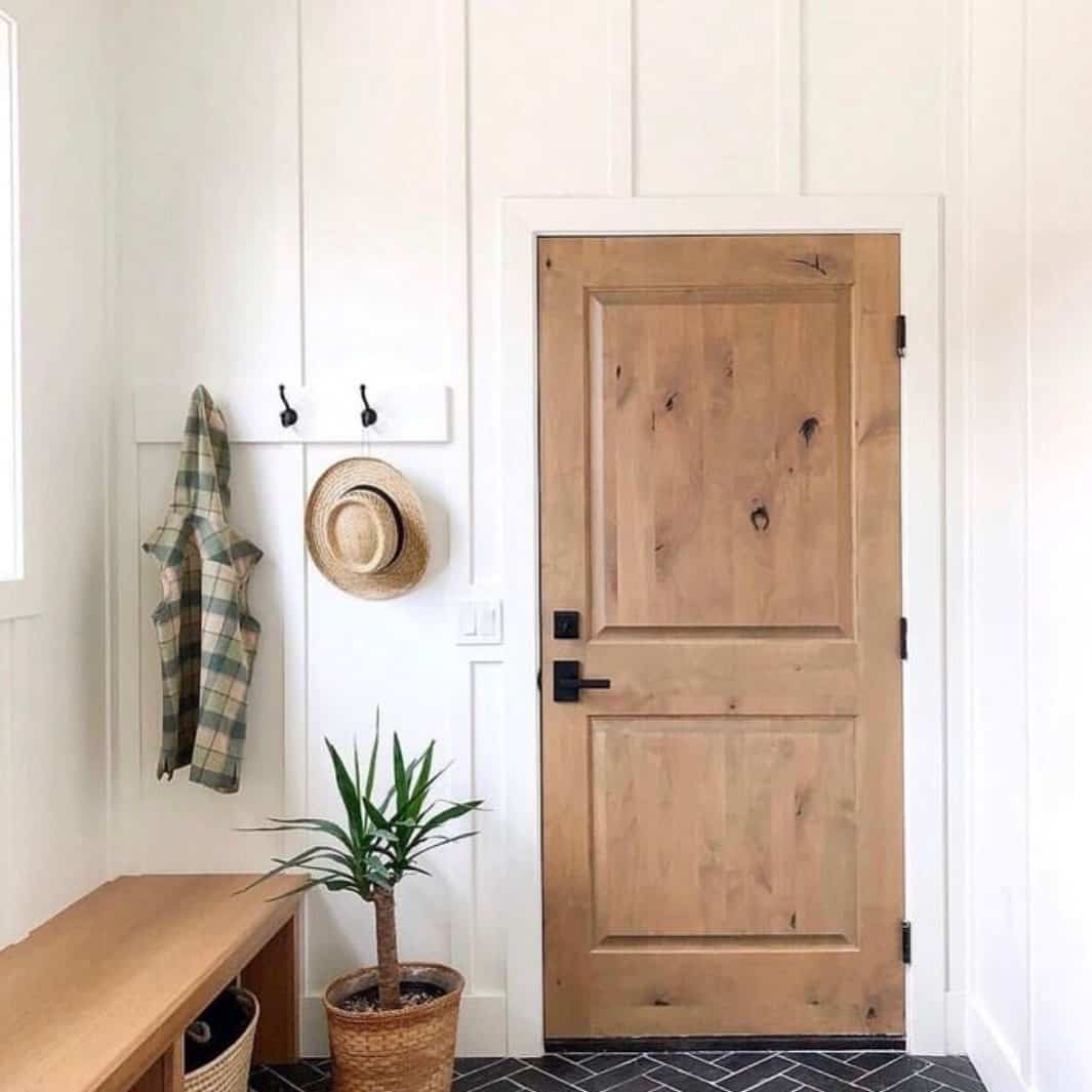 Natural Warmth: The Impact of a Wooden Door