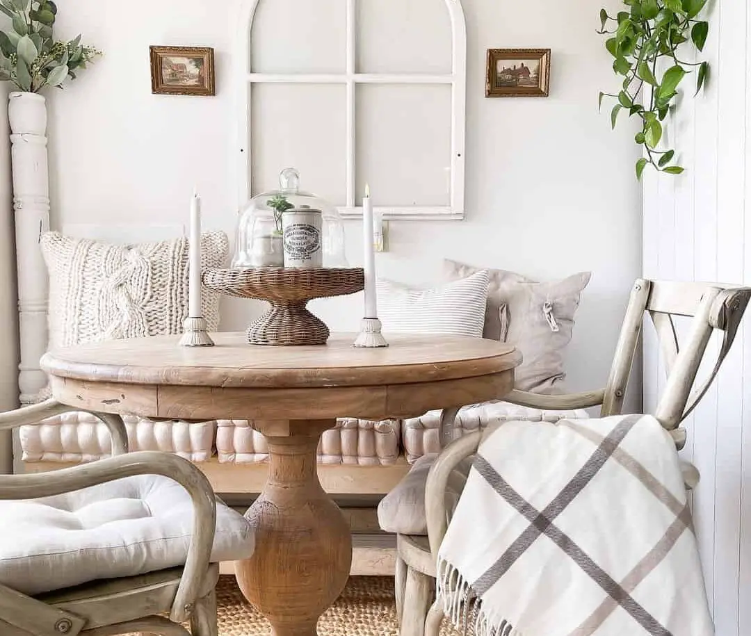 Rustic Charm with a Wooden Farmhouse Table